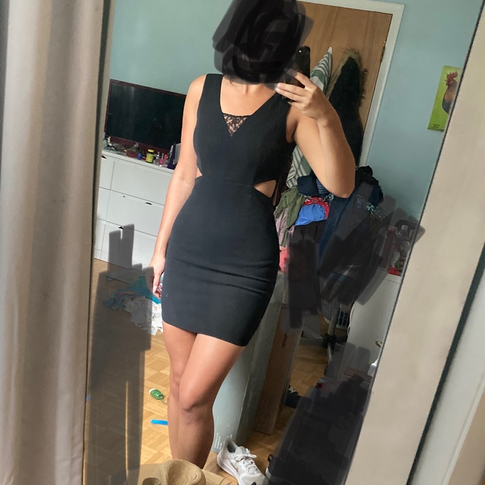 Lulu’s black mini dress, like new, XS